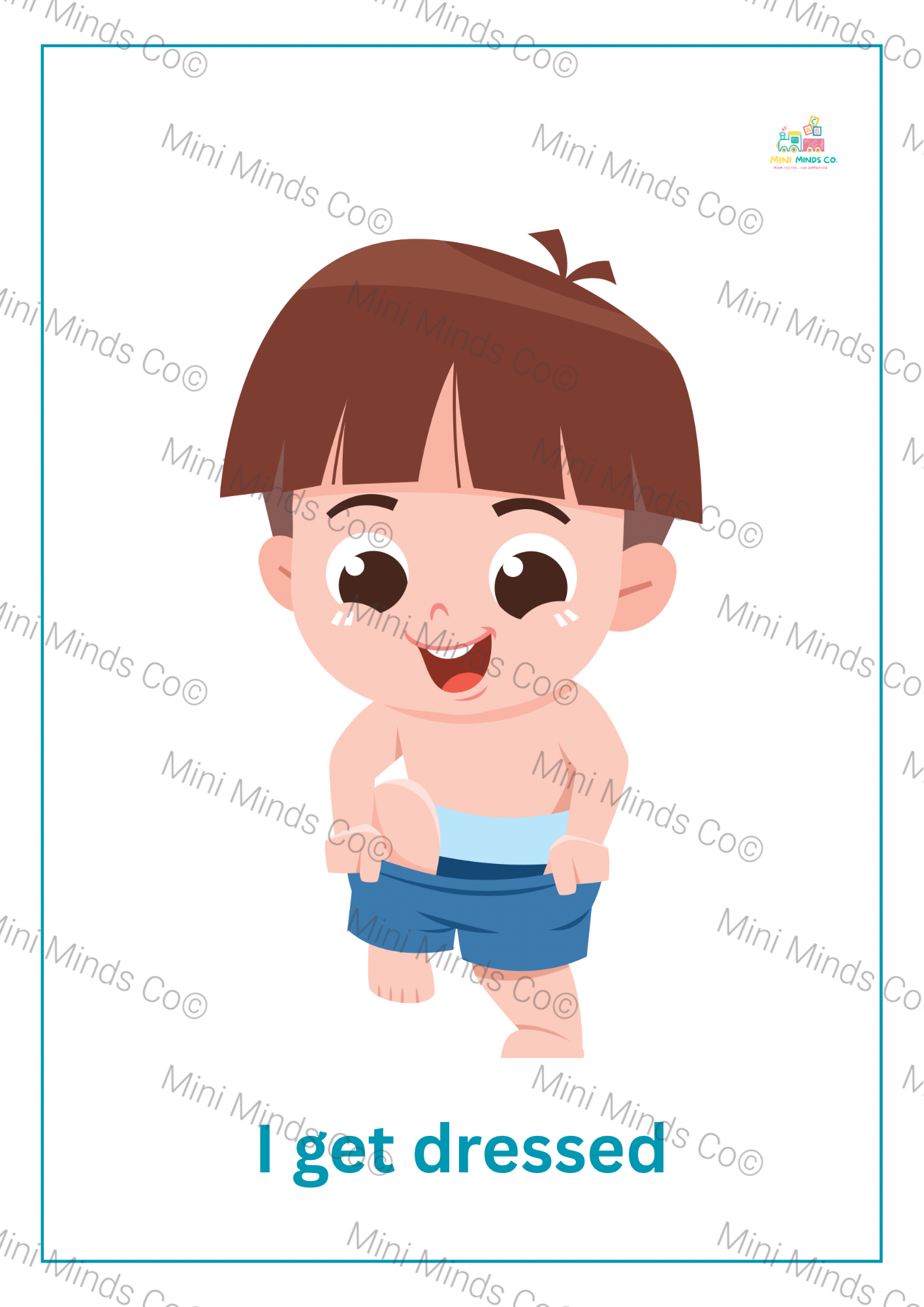 Routine Flashcards - Boys