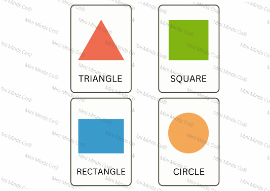 Colorful Shapes Flashcards