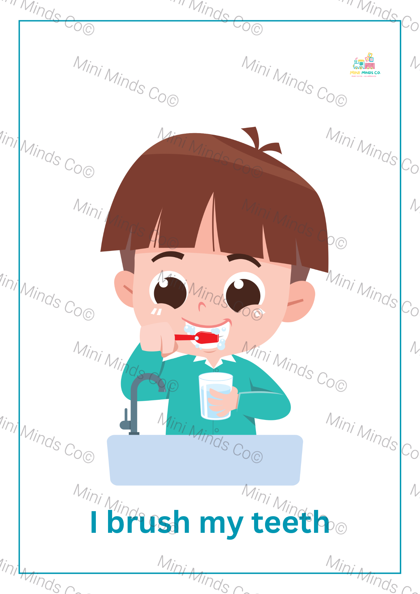 Routine Flashcards - Boys