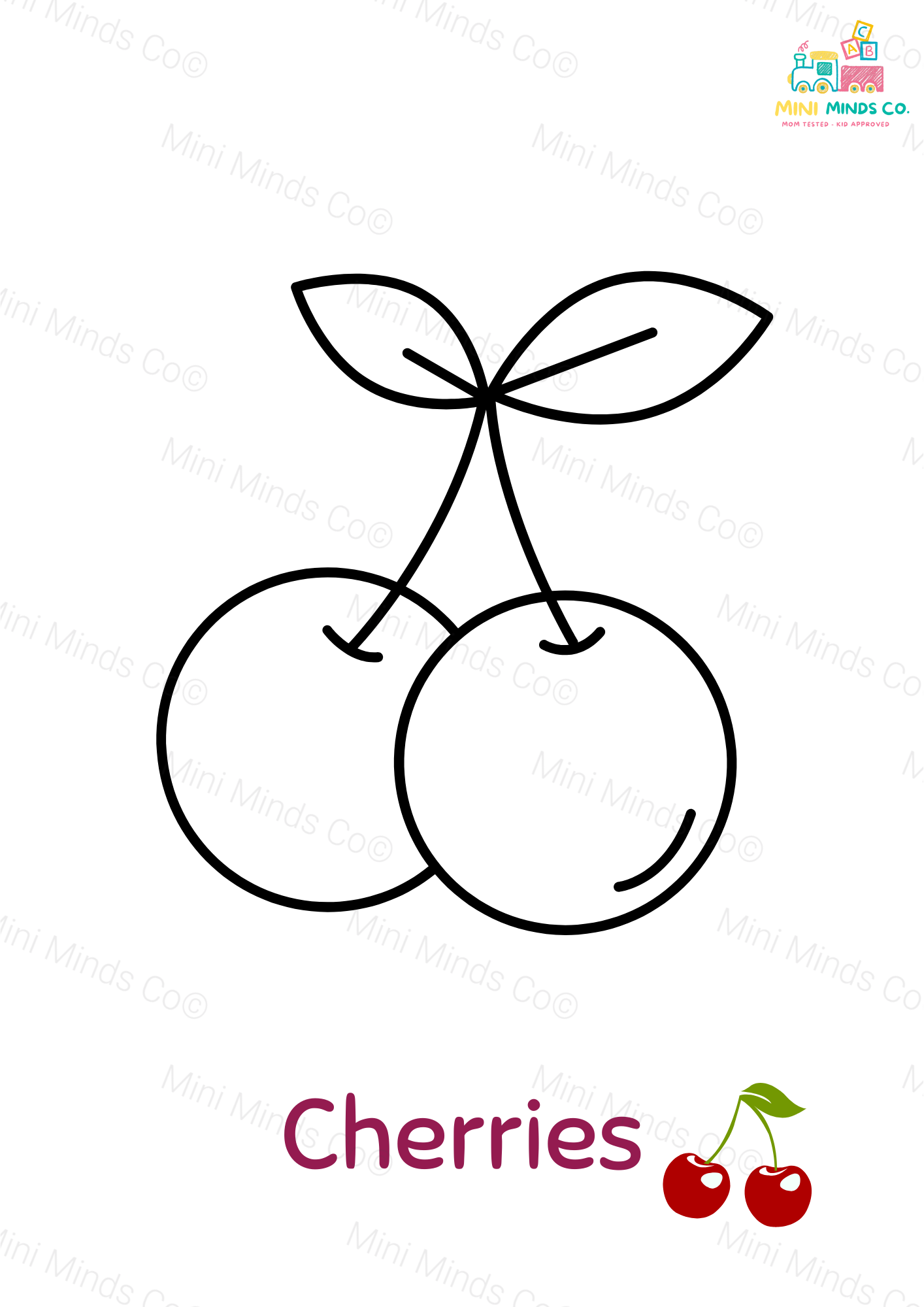 Yummy Fruits Coloring