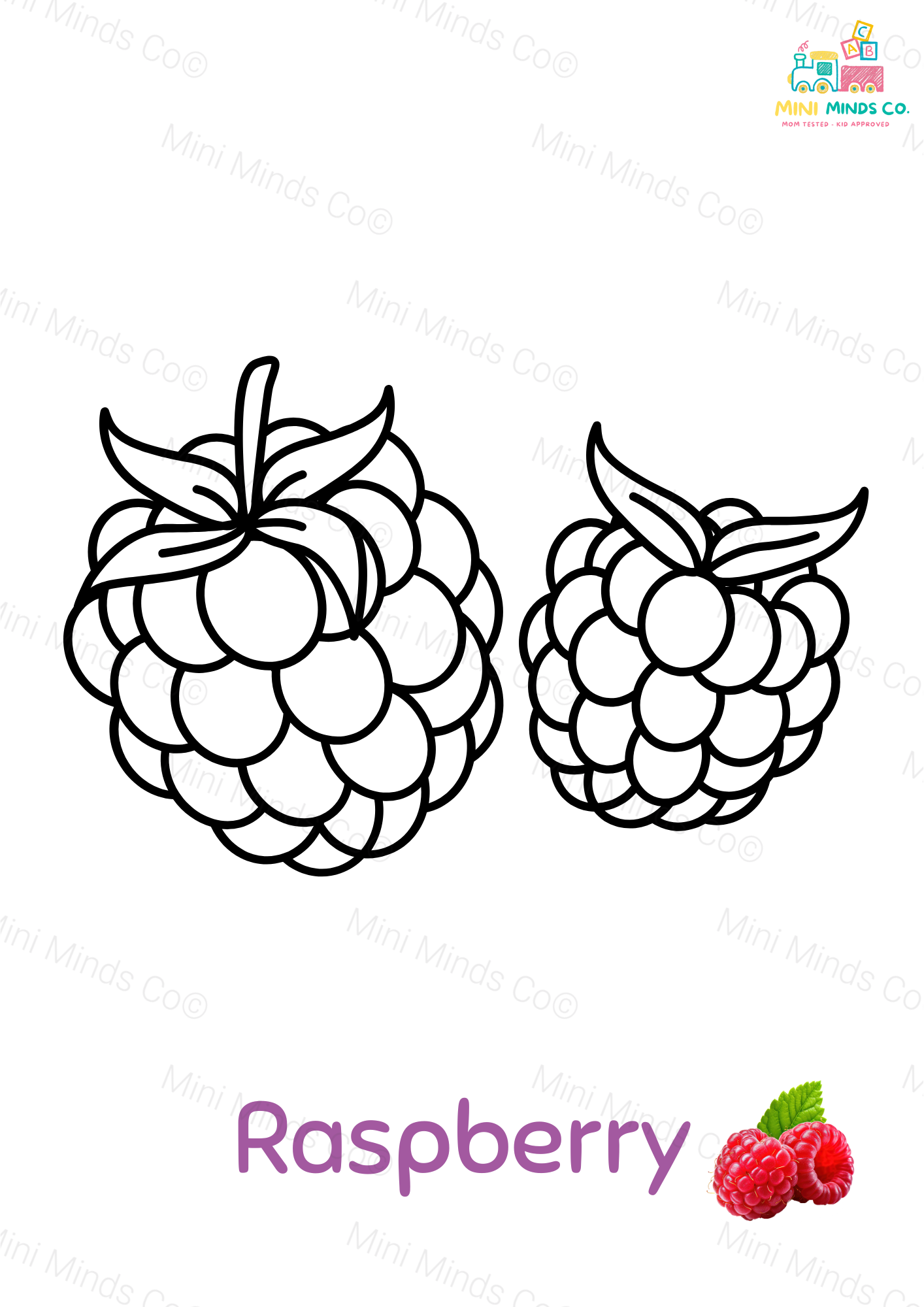 Yummy Fruits Coloring