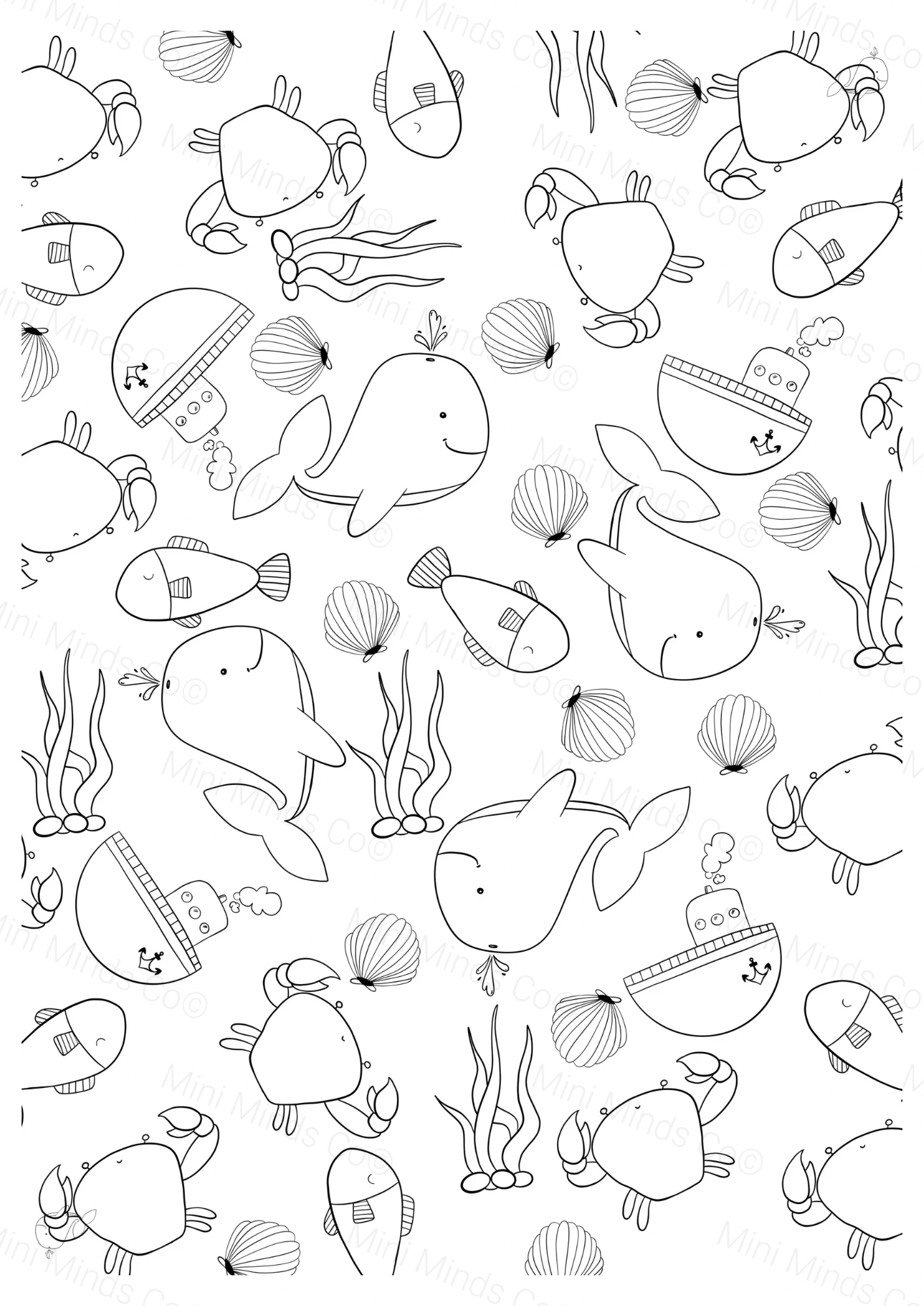 Under The Sea Coloring