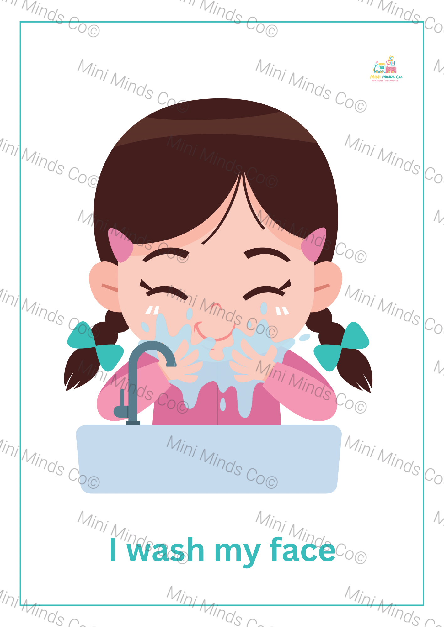 Routine Flash Cards - Girls