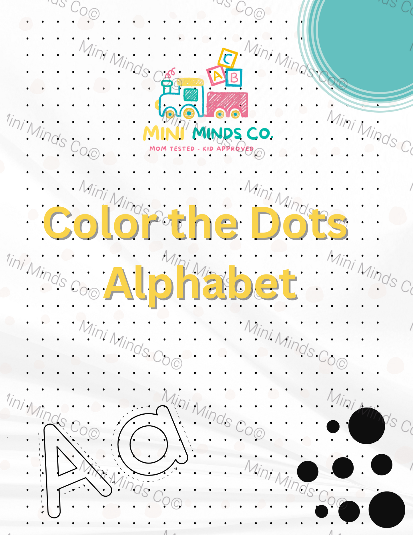 Alphabet Dot Coloring