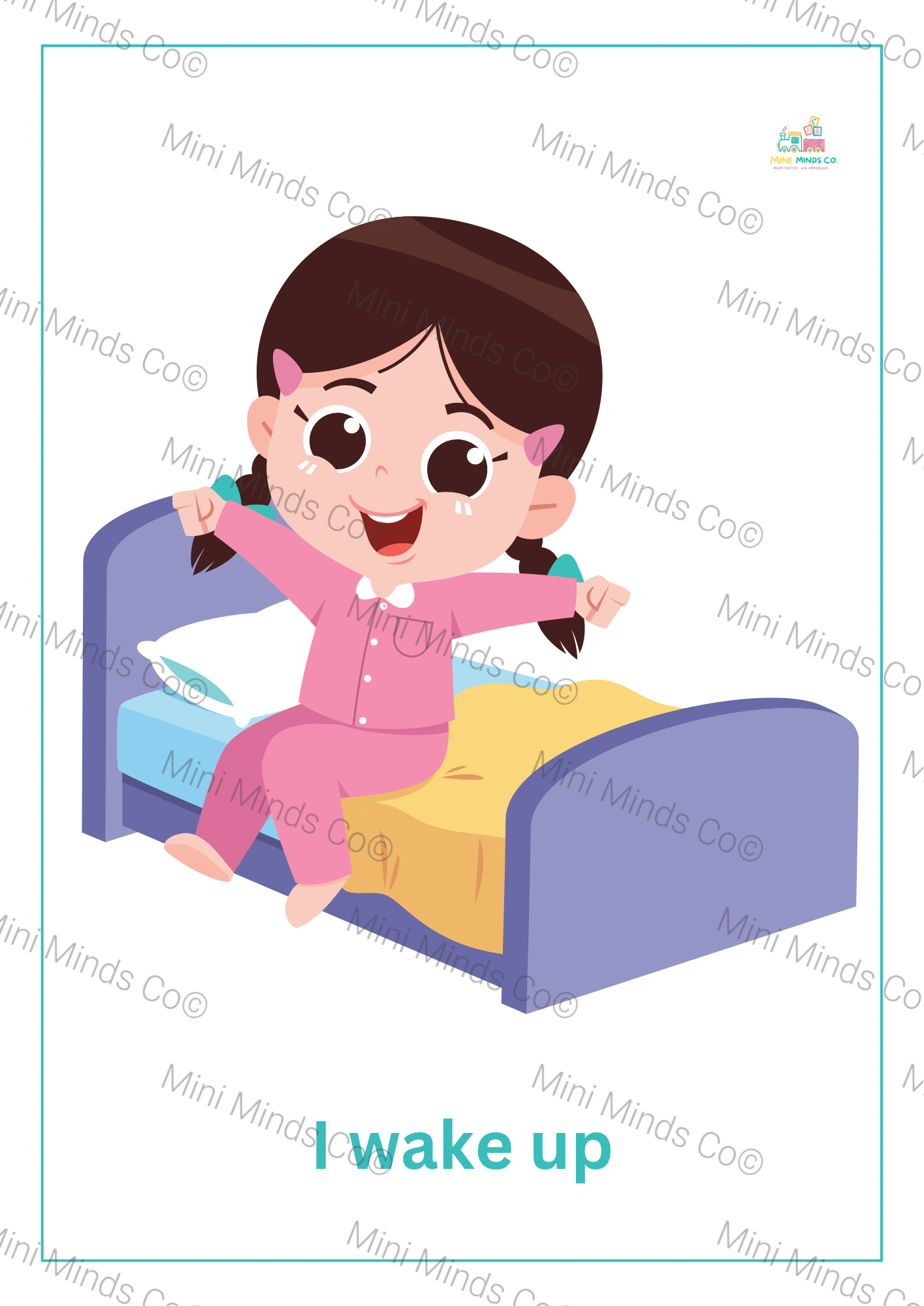 Routine Flash Cards - Girls