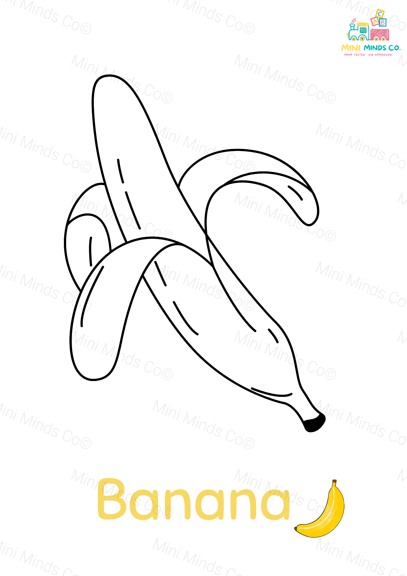 Yummy Fruits Coloring