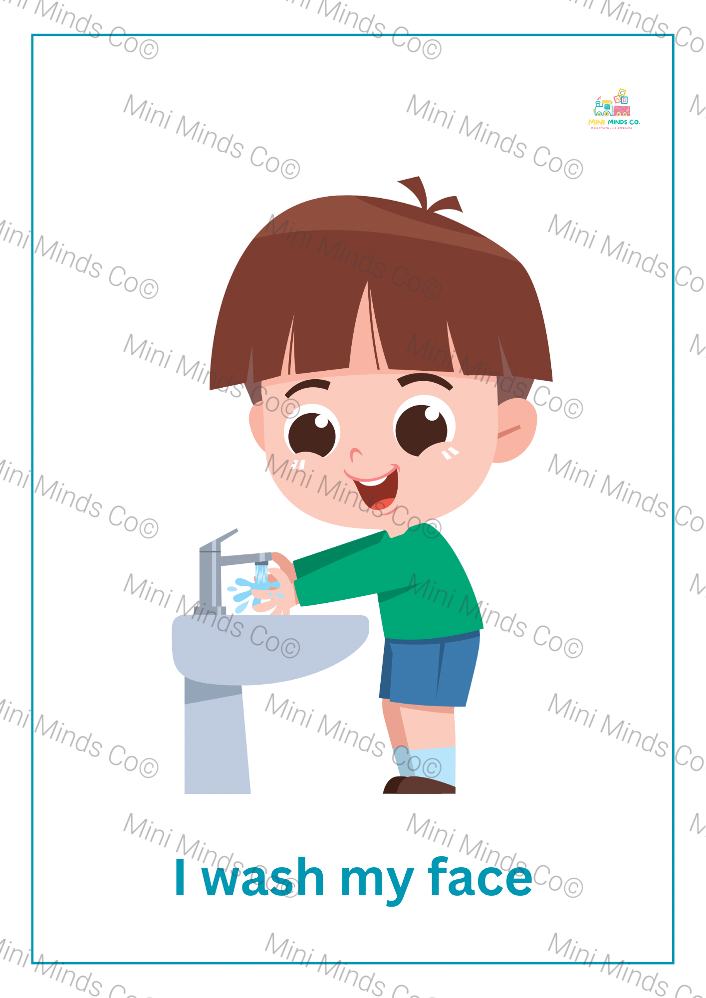 Routine Flashcards - Boys