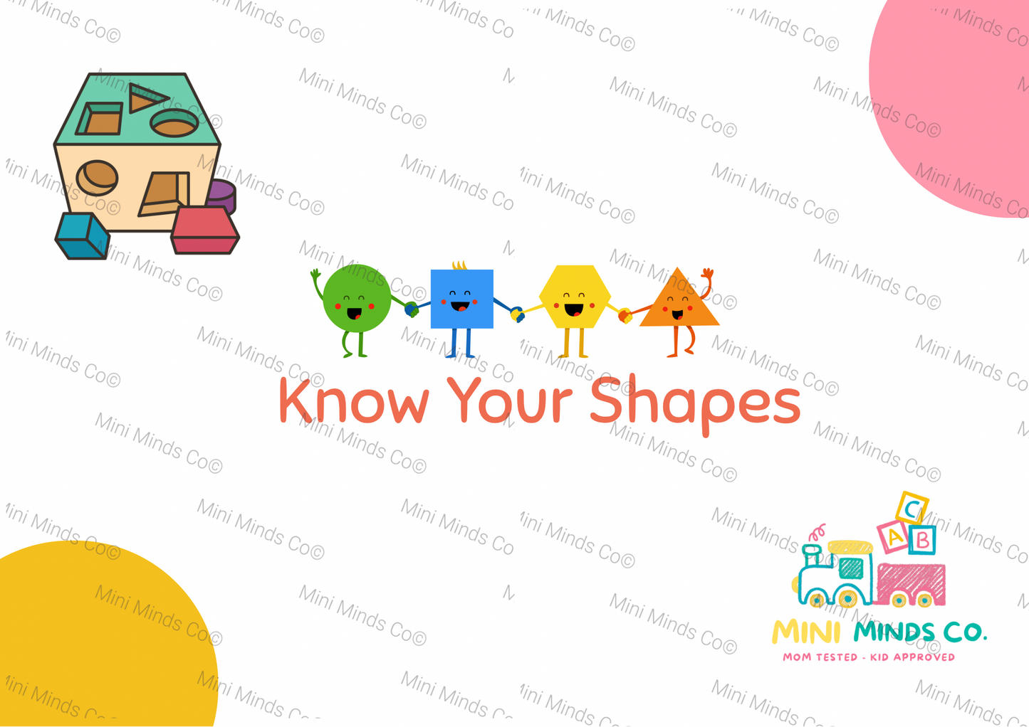 Colorful Shapes Flashcards
