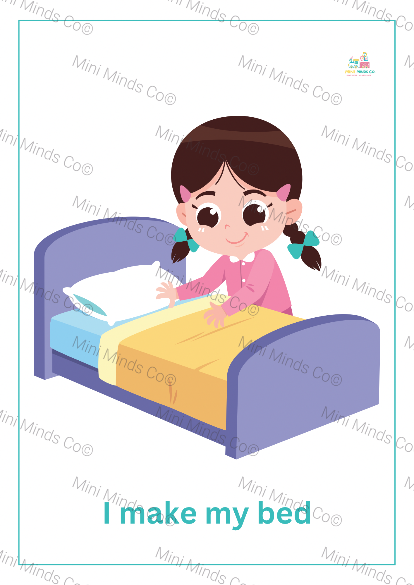 Routine Flash Cards - Girls