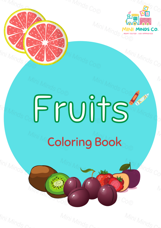 Yummy Fruits Coloring