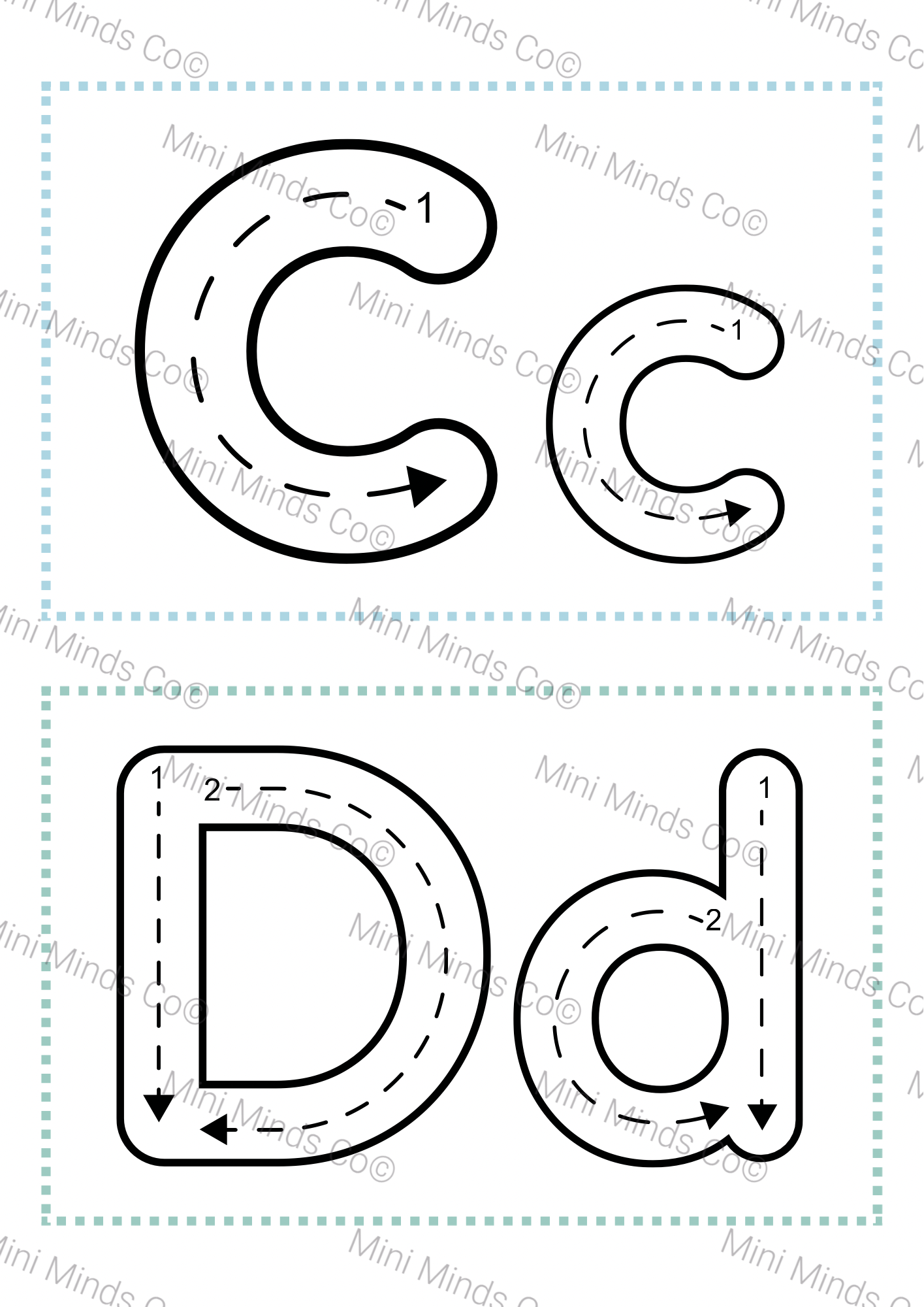 ABC Tracing Flashcards