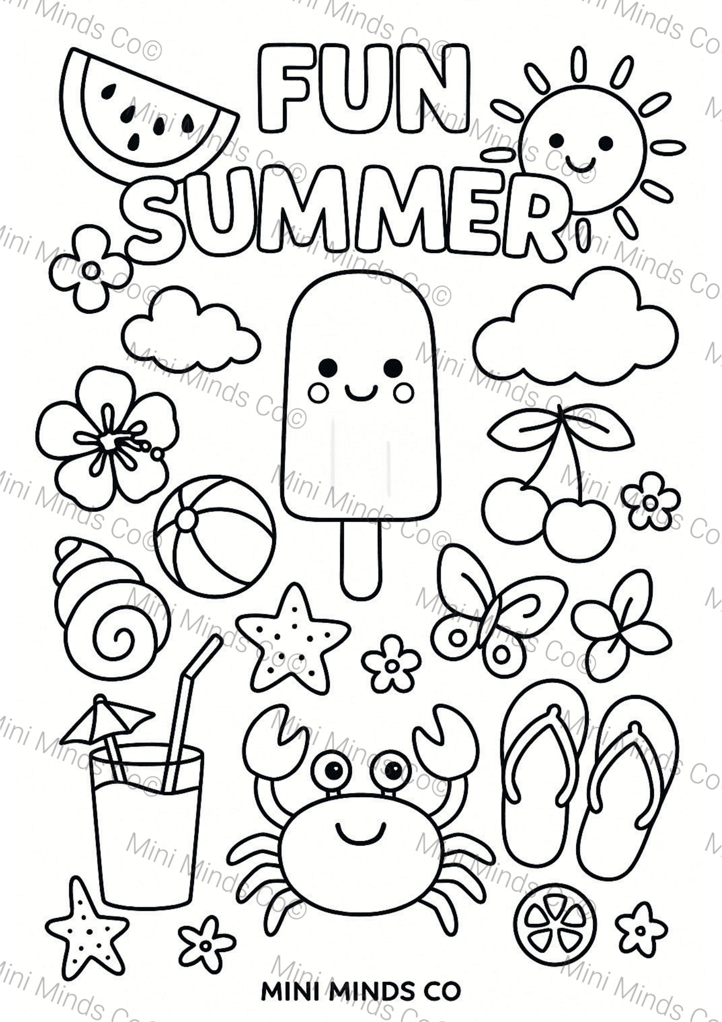Summer Fun Coloring