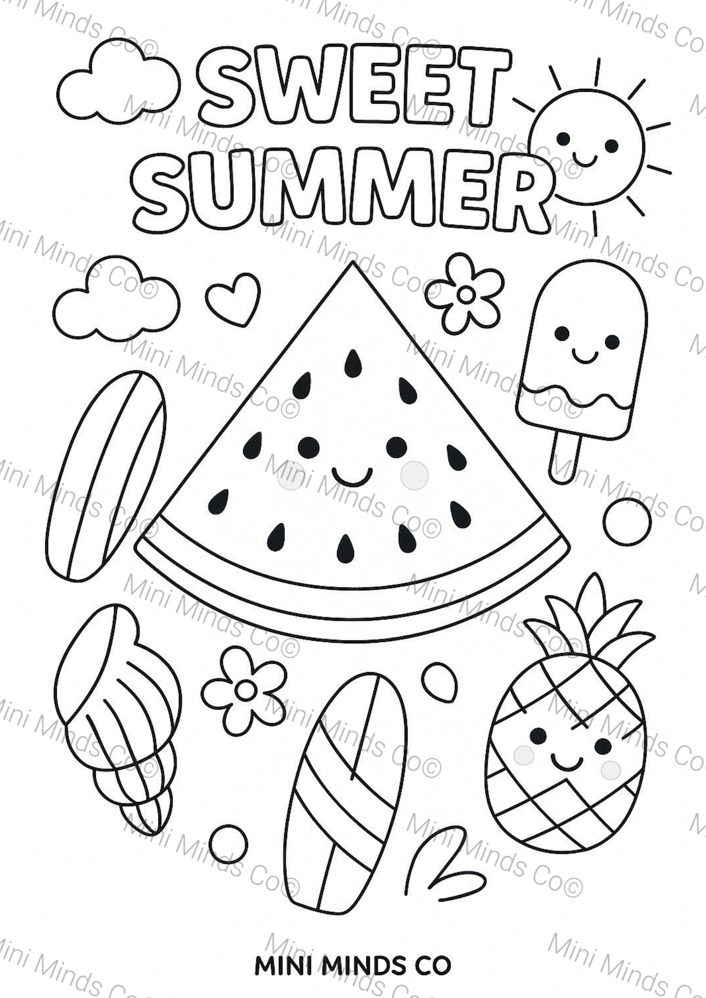 Summer Fun Coloring