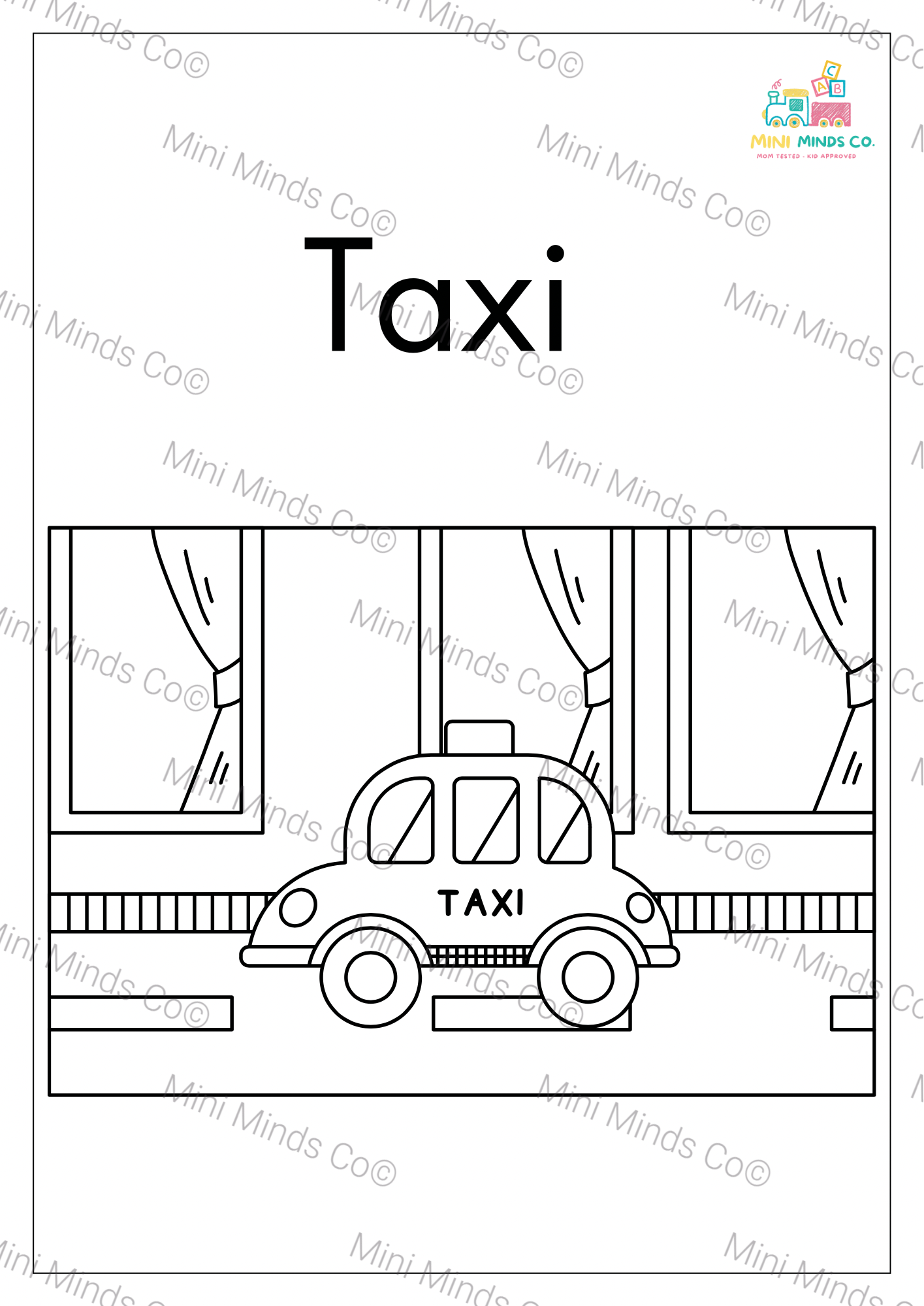 On the Go! – Vehicles Coloring