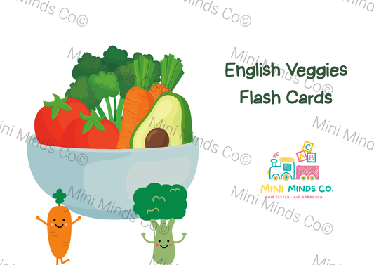 Veggies Flashcards - English