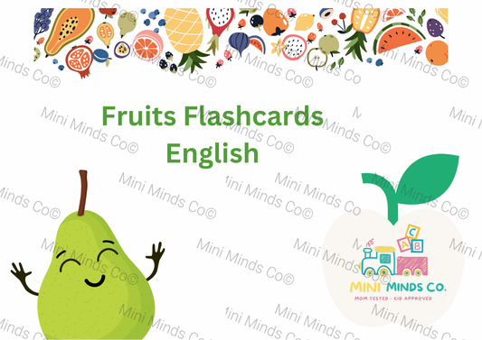 Fruits Flashcards - English