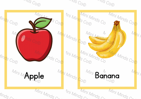 Fruits Flashcards - English