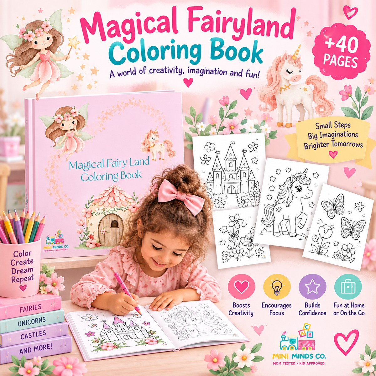 Magical Fairyland Coloring Book